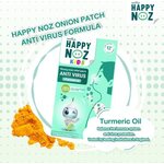 HAPPY NOZ KIDS STICKER FOR KIDS WITH FLU GREEN FORMULA+TURMERIC OIL