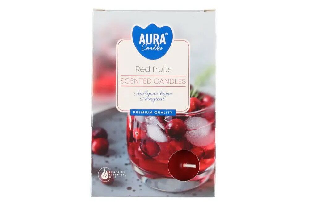 Aura Tuoksulämpikynttilä Red fruits