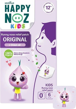 HAPPY NOZ KIDS STICKER FOR KIDS WITH FLU ORIGINAL+ONION OIL (VIOLET)