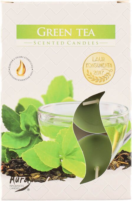 Aura Tuoksulämpikynttilä Green Tea