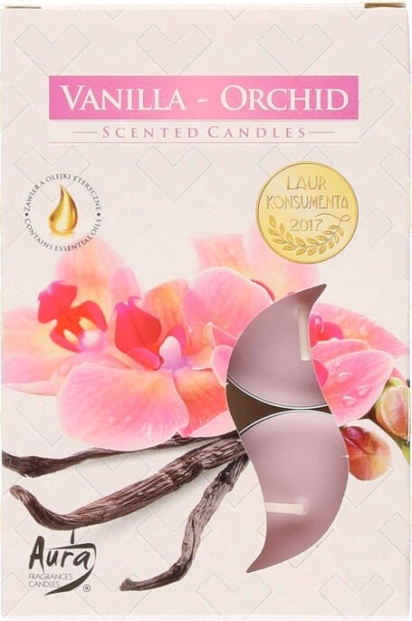 Aura Tuoksulämpikynttilä Vanilla- Orchid