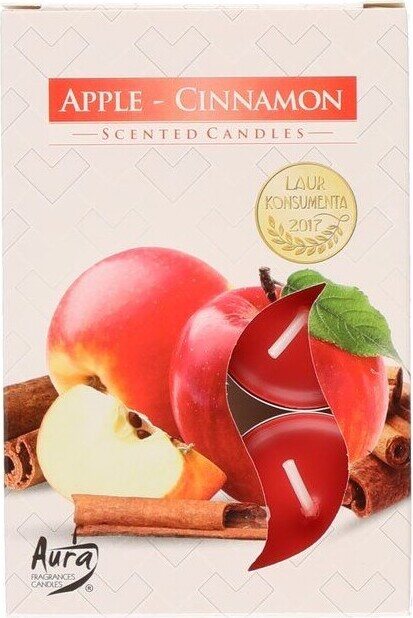 Aura Tuoksulämpikynttilä Apple-Cinnamon