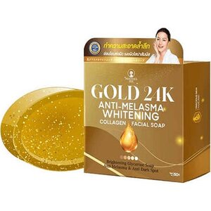 Gold 24k anti-melasma whitening collagen facial soap