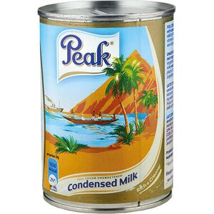 PEAK FULL CREAM CONDENSED MILK (UNSWEETENED) 386ml