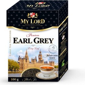 Herbata EARL GREY MUSTA TEE MY LORD LEAF MALLOW 100g/12kpl