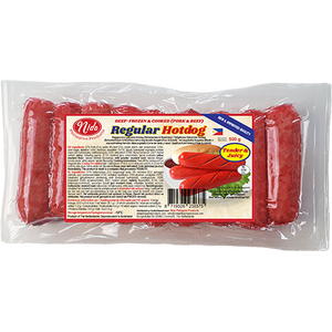 Nida Deep-frozen & cooked Regular Hotdog (Pork&Beef) 500g