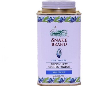 SNAKE BRAND PRICKLY HEAT COOLING POWDER KELP COMPLEX (REFRESHING) 140g