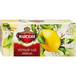 MAISKIJ Musta tee Sitruuna 25x1,5g 37,5g