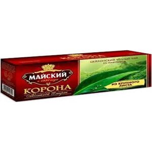 MAISKIJ Musta tee korona 25x2g 50g