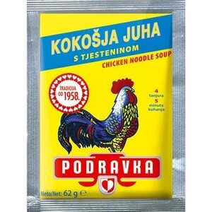 Podravka Kana-nuudelikeitto, keittoainekset, kuivatuote 62g