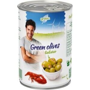 Green Vihreät oliivit hummerilla 300g