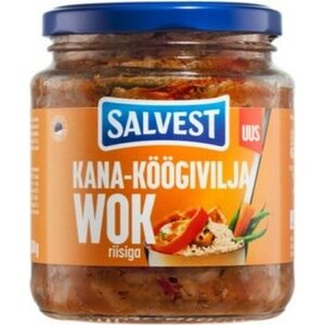 Salvest Kana-vihannes wok riisillä 530g