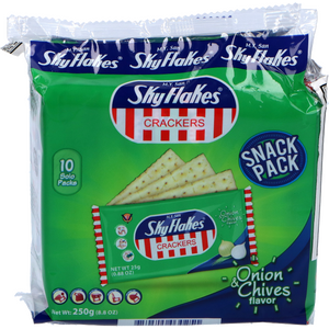 M.Y. San SKYFLAKES CRACKERS - ONION & CHIVES 10 X 25 G