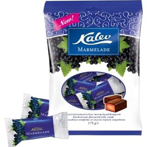 Kalev Mustaherukkamakuinen marmeladikarkki 175g