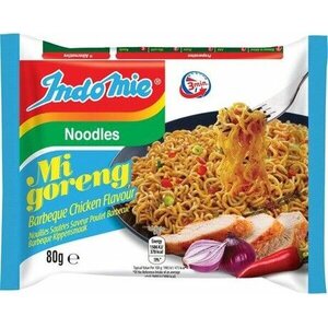 Indomie MI GORENG BARBEQUE CHICKEN - GRILLATUN KANANMAKUINEN NUUDELI 80 G