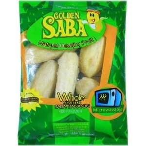 Golden Saba Frozen Whole Steamed Banana (Saba) 454.5g