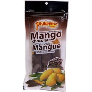 Philippine Brand CHOCOLATE COATED DRIED MANGOES 65 G