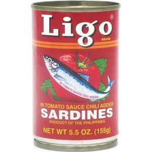 Ligo SARDINES IN TOMATO SAUCE (CHILI) 155G