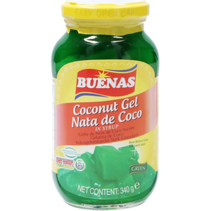 Buenas COCONUT GEL NATA DE COCO GREEN 340G