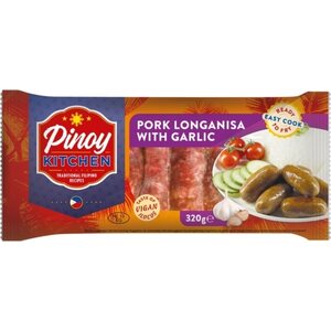 Pinoy Kitchen PORK LONGGANISA WITH GARLIC 320G