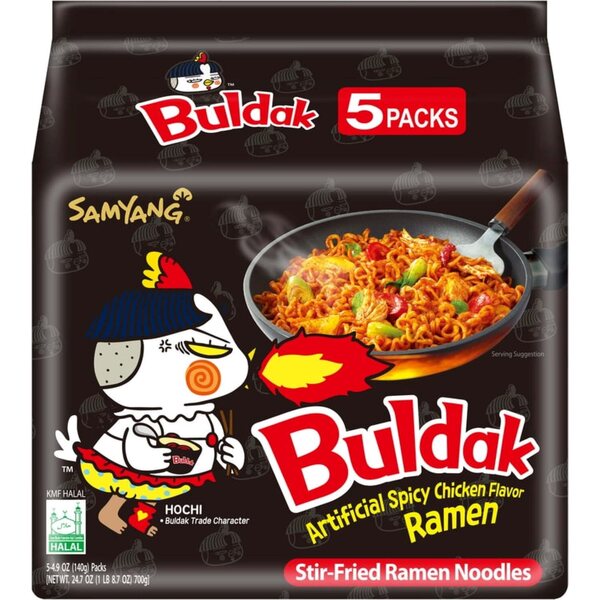 SAMYANG BULDAK HOT CHICKEN FLAVOR RAMEN (5kpl)