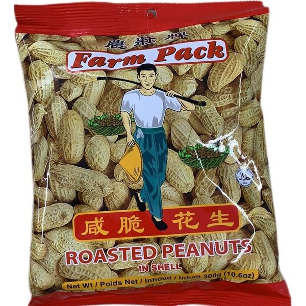 FARM PACK ROASTED PEANUT IN SHELL 300g