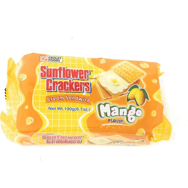 CROLEY FOODS SUNFLOWER CRACKERS (MANGO) 190 G