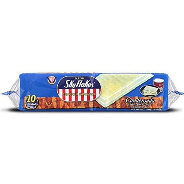 M.Y. San SKYFLAKES CONDENSADA CRACKER SANDWICH (10kpl) 300g