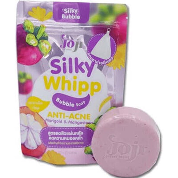 JOJI SILKY WHIPP BUBBLE SOAP ANTI-ACNE (MARIGOLD & MANGOSTEEN)