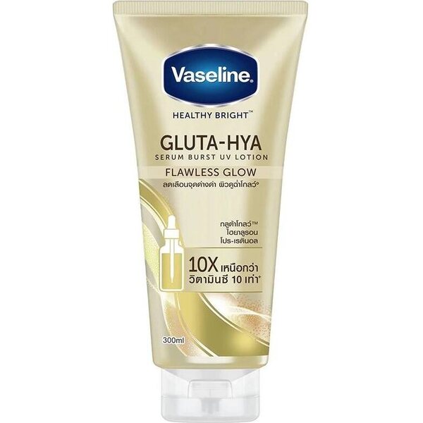 VASELINE GLUTA-HYA SERUM BURST UV LOTION (FLAWLESS GLOW) 300ml