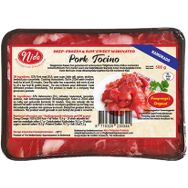 Nida Deep - frozen & Cured Meat Pork Tocino ( Hamonado ) 500g