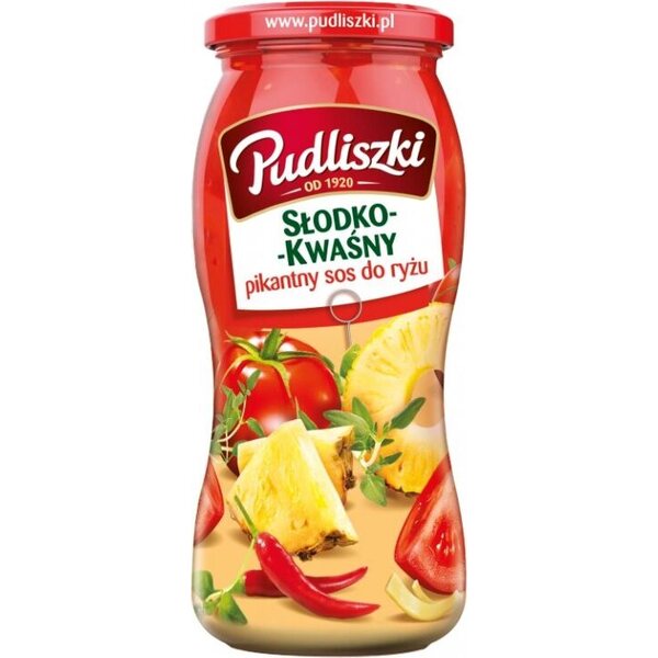 Pudliszki Hapanimelä mausteinen riisikastike 500 g