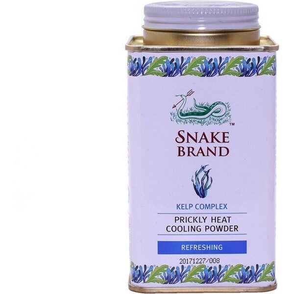 SNAKE BRAND PRICKLY HEAT COOLING POWDER KELP COMPLEX (REFRESHING) 140g