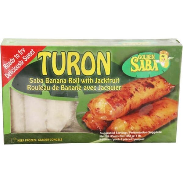 Golden Saba Frozen Turon Banana (saba) Roll with Jackfruit 454g