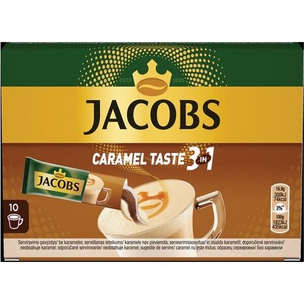 Jacobs 3in1 Caramel 10x16,9g 169g