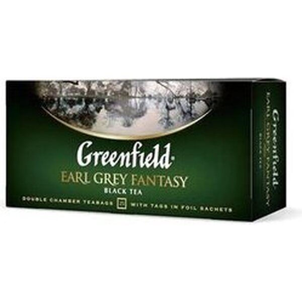 Greenfield Earl grey fantasy musta tee 25x2g 50g