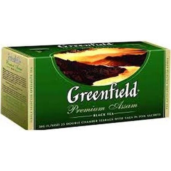 Greenfield Premium Assam musta tee 25x2g 50g