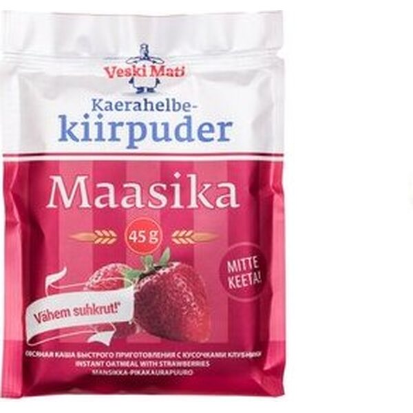 Veski mati Pikapuuro mansikka 45g