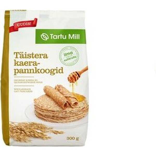 TARTU MILL Täysjyväkaurapannukakut 300g