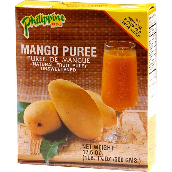 Philippine Brand Mango Puree(Natural Fruit Pulp Unsweetened)