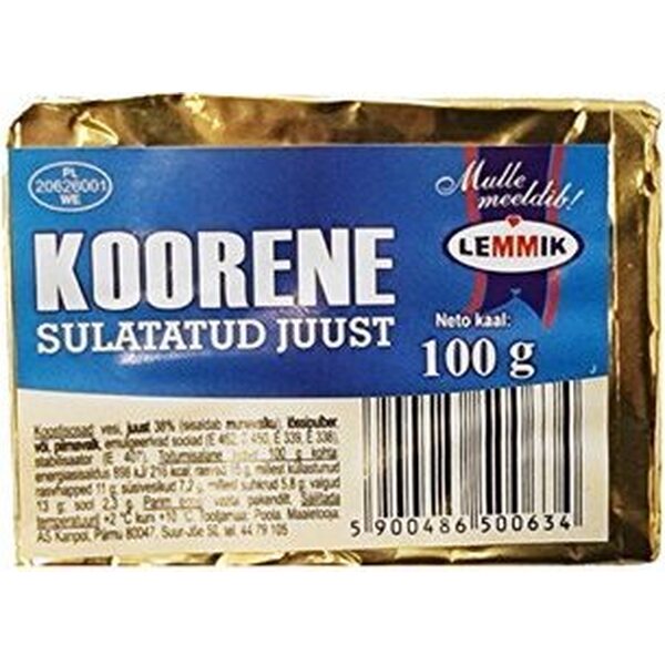 Lemmik Sulatejuusto 100g