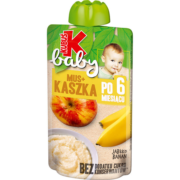 KUBUS Kubuś Baby Mus + Kaszka Omena-Banaani