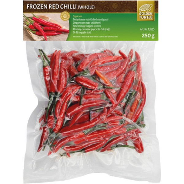 ASHOKA Pakastettu Kokonainen Punainen Chili 250g