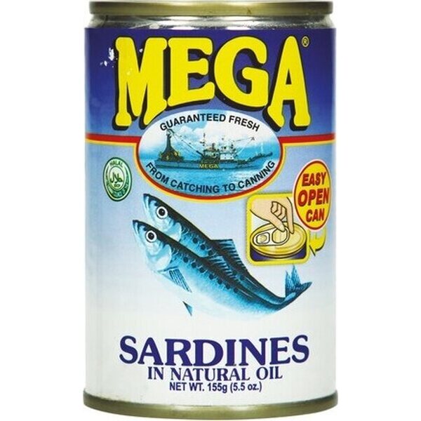 Mega TUNA SARDIINIT SOIJAÖLJYSSÄ 155 G