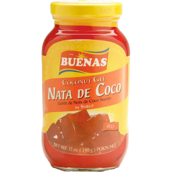 Buenas COCONUT GEL NATA DE COCO 340G (RED)