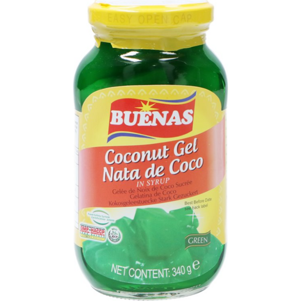 Buenas COCONUT GEL NATA DE COCO VIHREÄ 340G