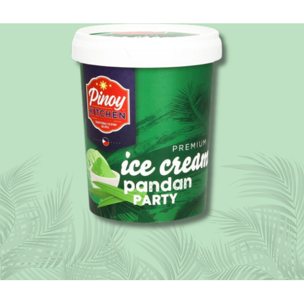 Pinoy Kitchen PREMIUM ICE CREAM PANDAN PARTY 500ML