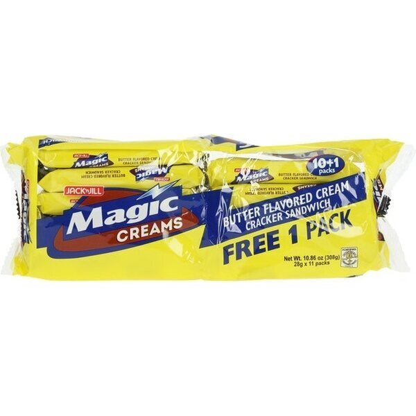 Jack and Jill MAGIC CREAMS - BUTTER FLAVORED CREAM CRACKERS 10 X 28G