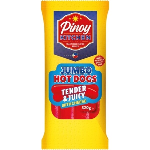 Pinoy Kitchen JUMBO HOTDOG WITH CHEESE 320G