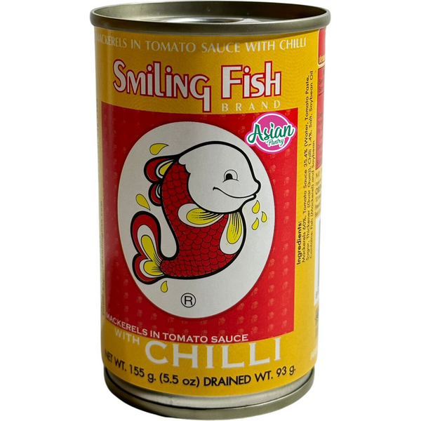 SMILING FISH MACKERELS IN TOMATO SAUCE WITH CHILI 155G